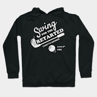 swing for the retarted - funny golf Hoodie